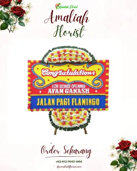 Sewa Papan Bunga Krompaan